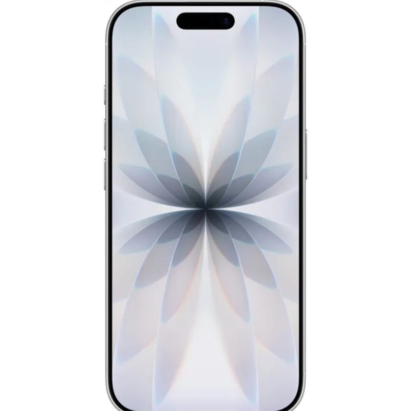 Tela do iPhone 17 branco ligada