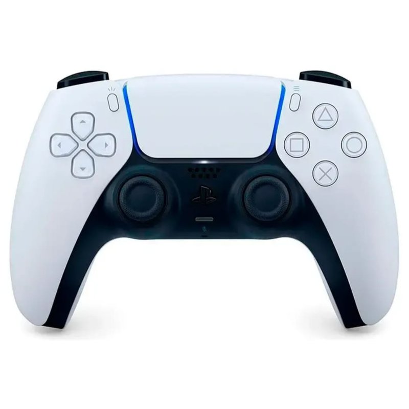 Controle DualSense sem fio branco do PlayStation 5